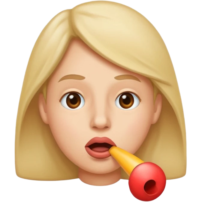 whistling emoji