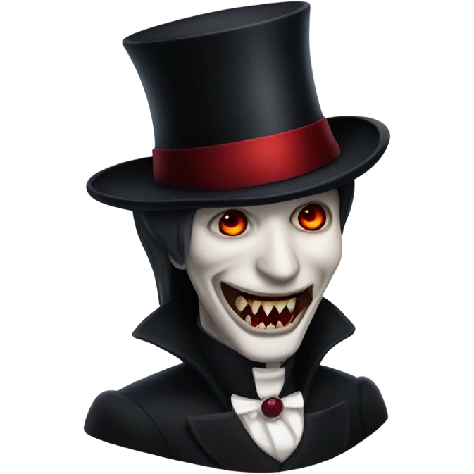 Vampire with top hat emoji