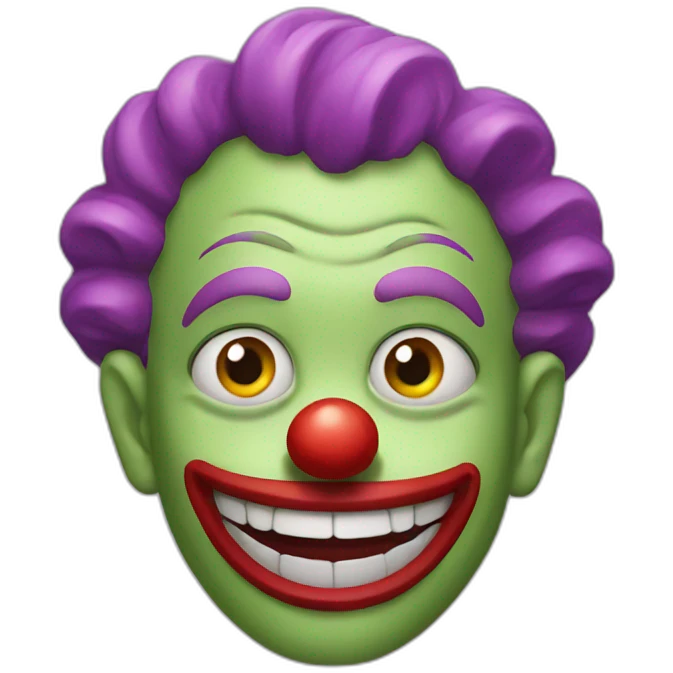 Crazy clown emoji
