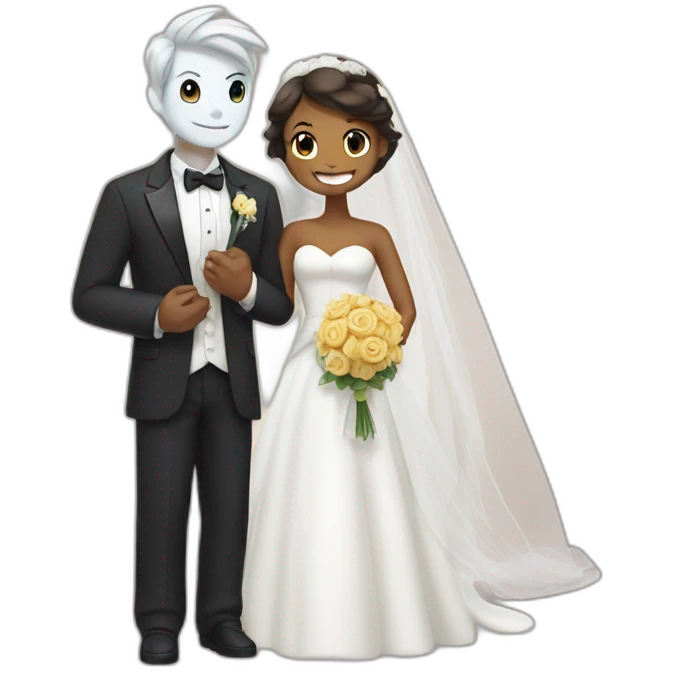 Pokémon getting married emoji