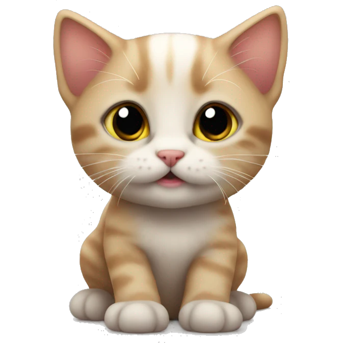 Cute kitten sfinks  emoji