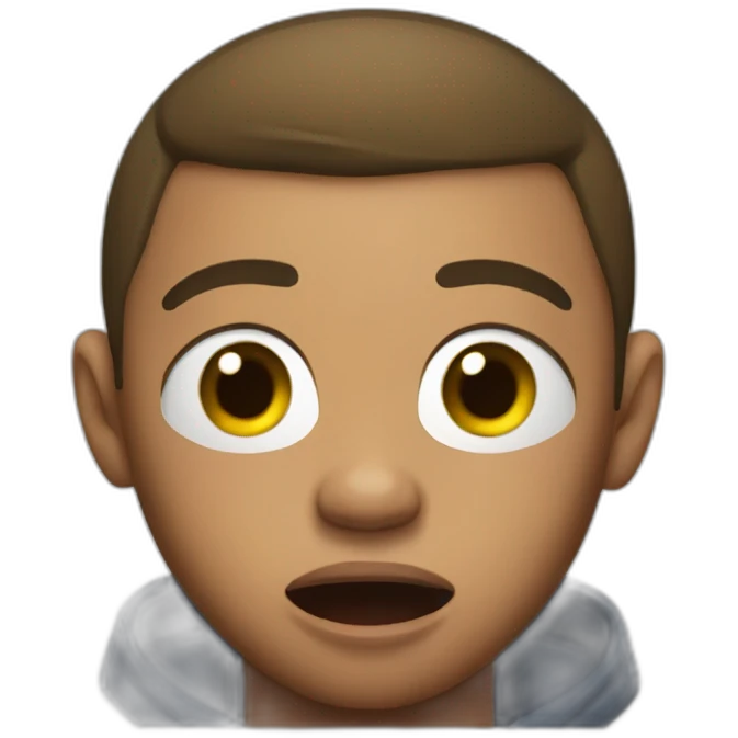 Mbappe shocked emoji