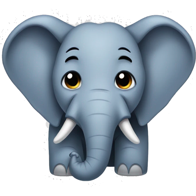 Elephant crying emoji