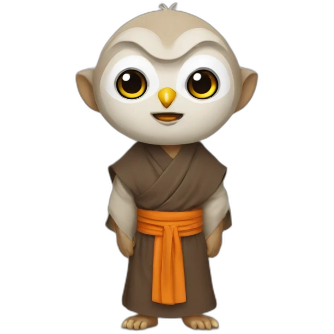 owl monk emoji