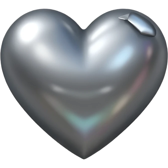 Corazon gris emoji