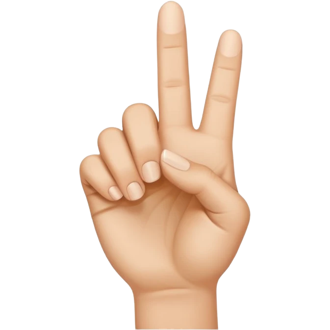 Cupped hand with pointer finger up emoji