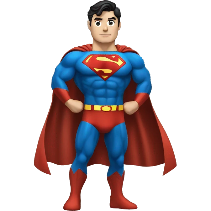 superman con rayo emoji