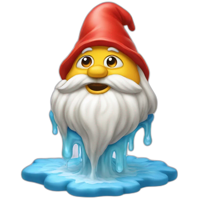 melting gnome emoji
