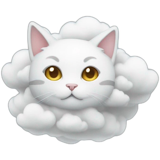 Cloud cat emoji