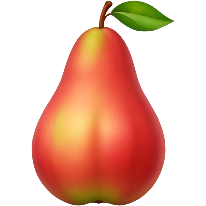 pear with red blush  emoji