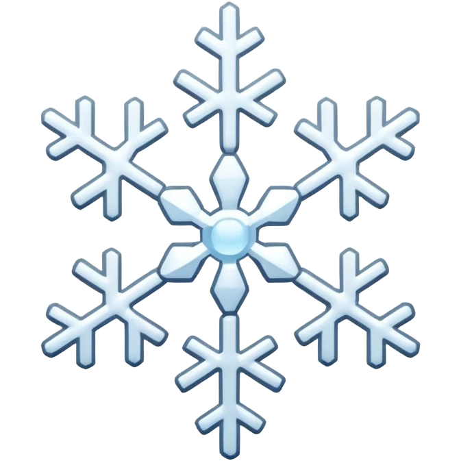 snow falling emoji