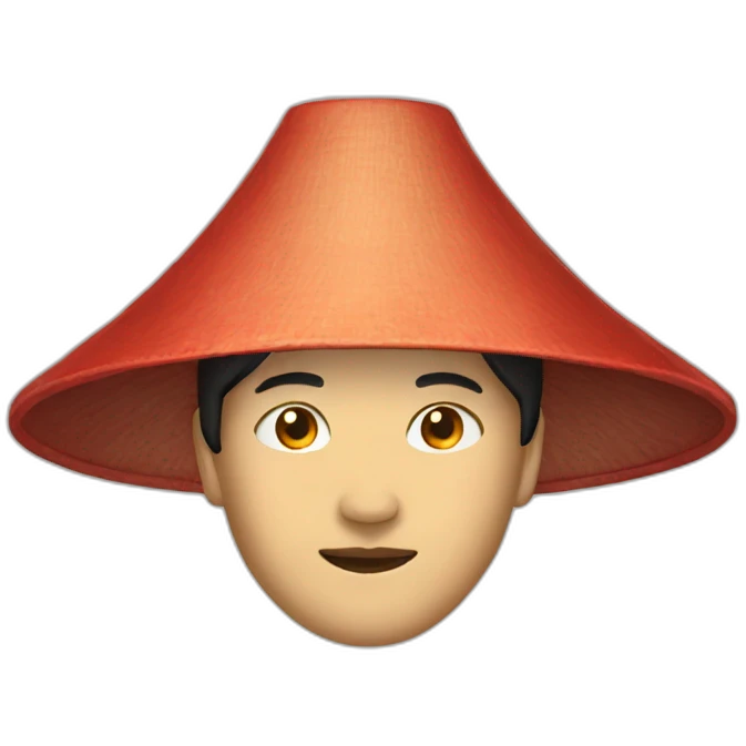 Chinese hat emoji