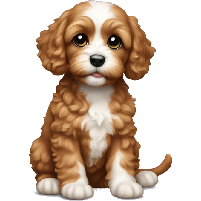 Cavapoo puppy emoji