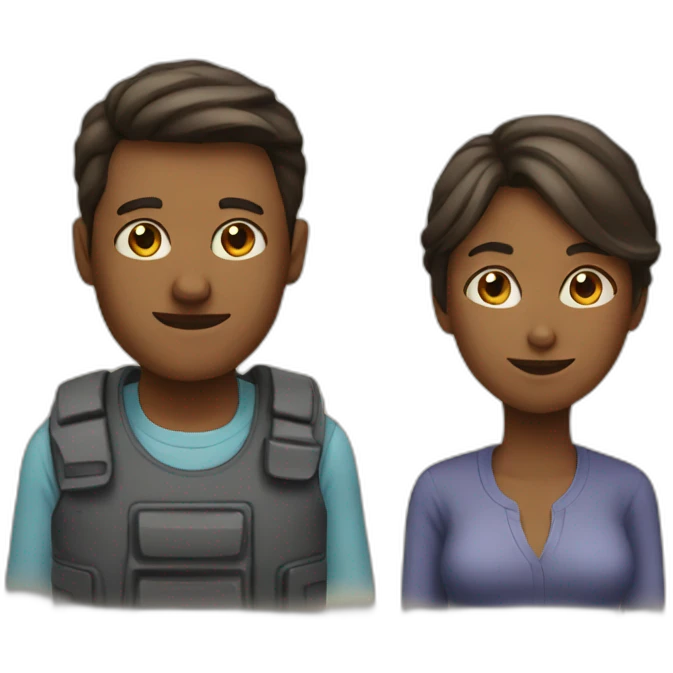 man and woman doing things emoji
