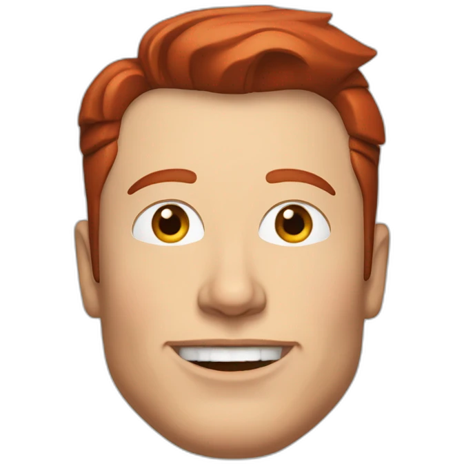 elon musk with red hair emoji