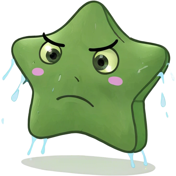 Crying star emoji