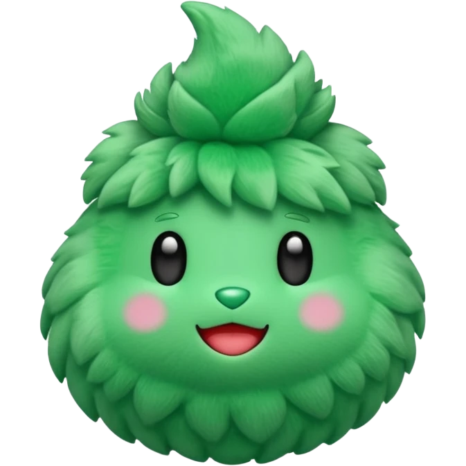 green plush toy  emoji