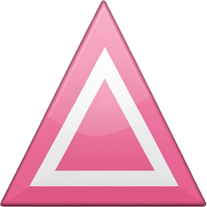 Pink triangle flag emoji