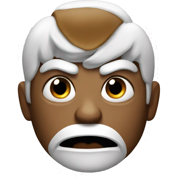 Angry with tasty emoji