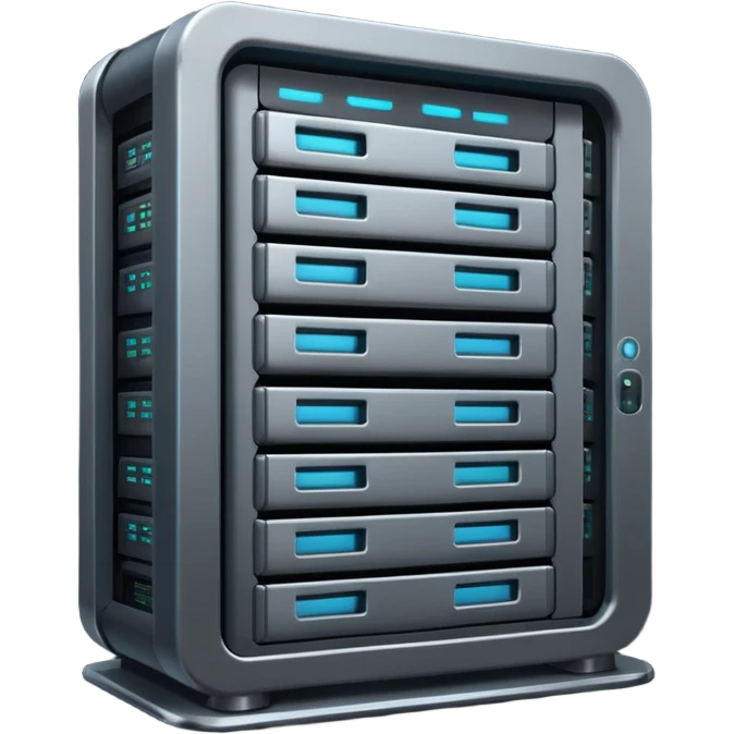 dark data server rack 3d emoji