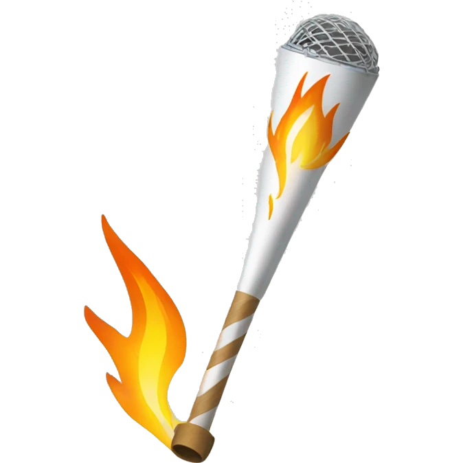 antorcha de juegos olimpicos emoji