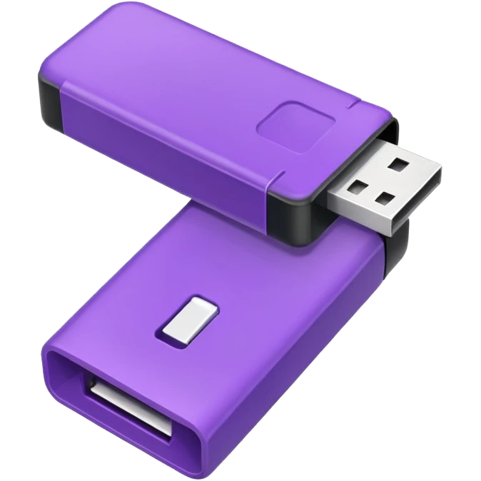 purple usb drive emoji