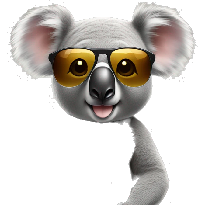 Koala with sunglasses  emoji