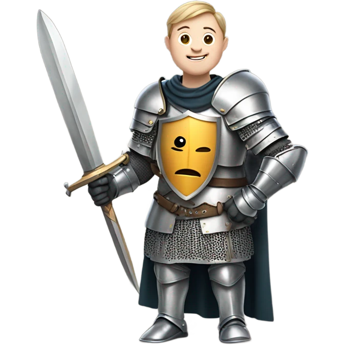 Down syndrome knight emoji