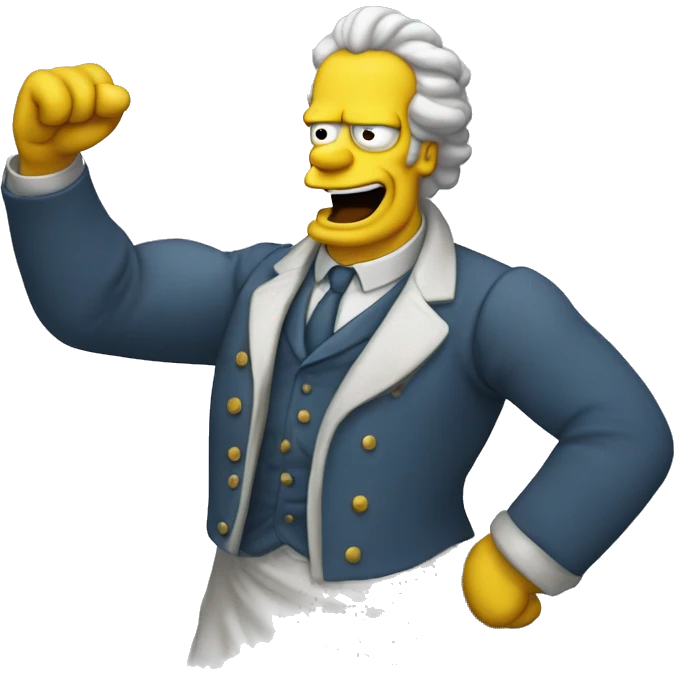 Abraham simpson style classical astrologer shakes fist at sky emoji