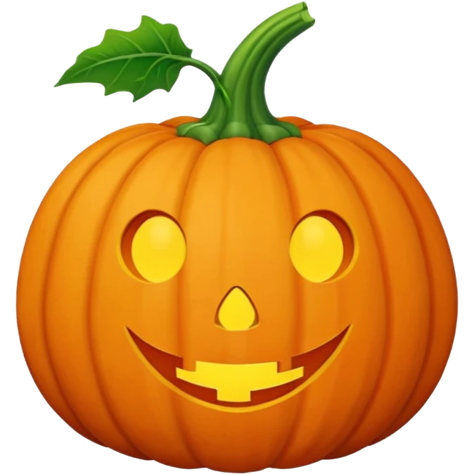 A living pumpkin emoji