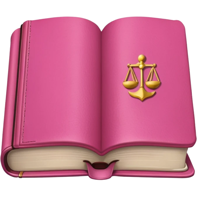 pink law book horizontal emoji