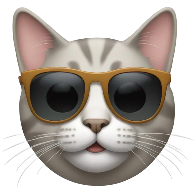 Cat with sunglasses emoji
