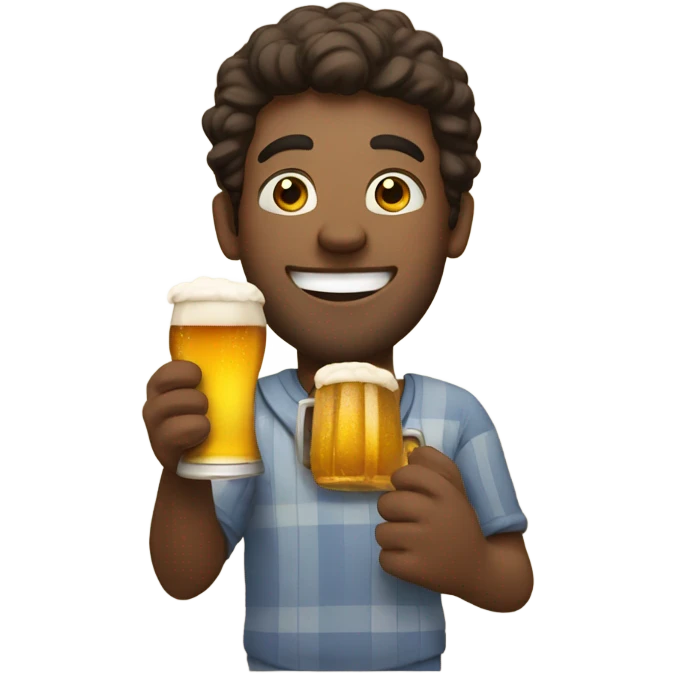 Beer with man  emoji
