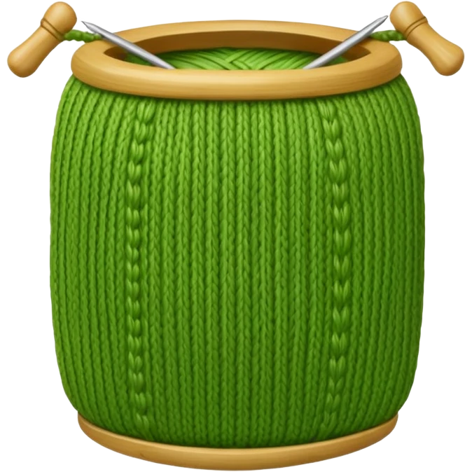 Bamboo knitting emoji