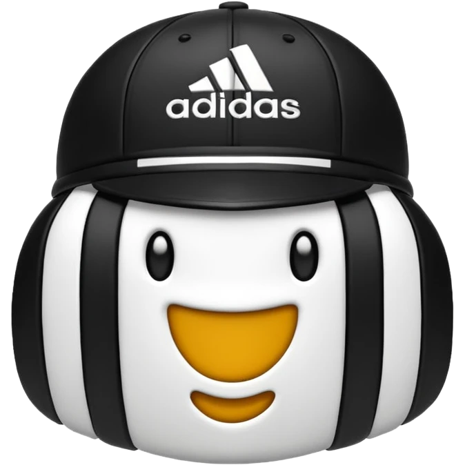 Adidas white stripes black emoji emoji