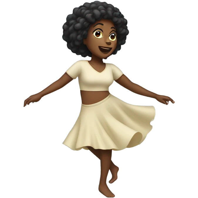 Black woman dancing  emoji