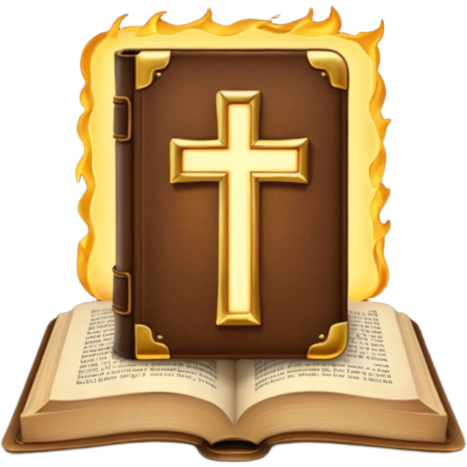 Glowing bible emoji