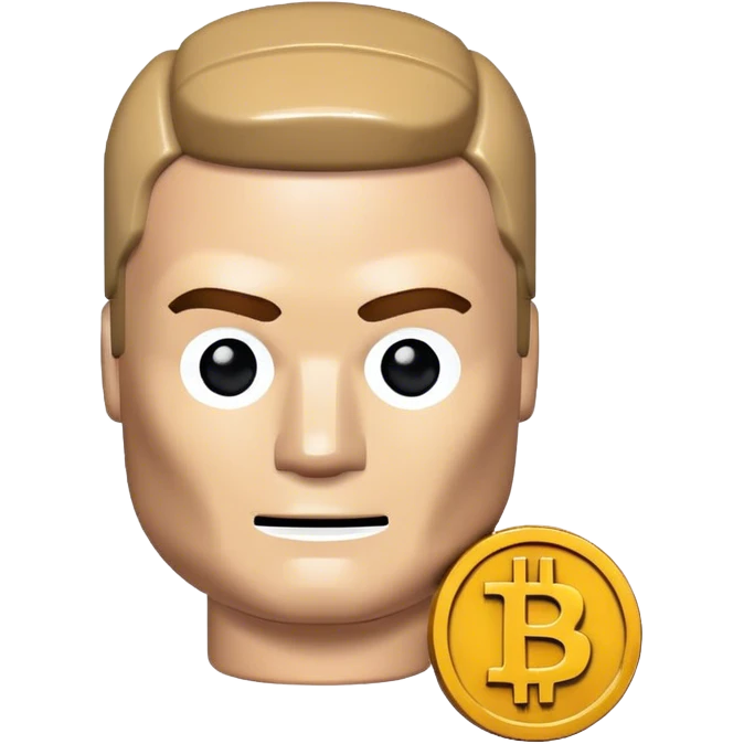 hackeur lego homme bitcoin emoji