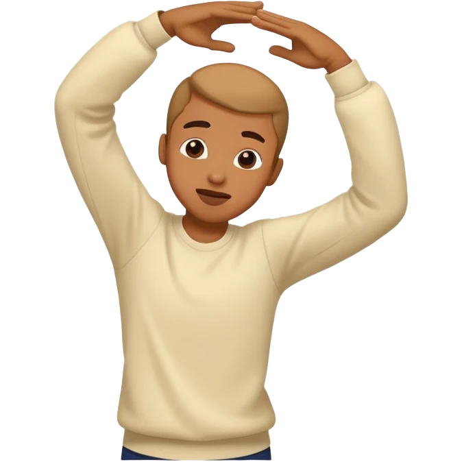 person doing the dab emoji