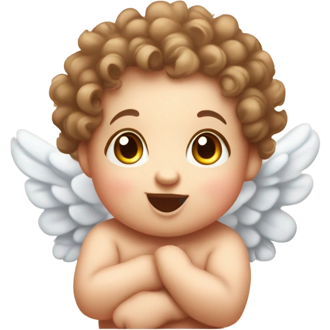 Cute baby cherub emoji