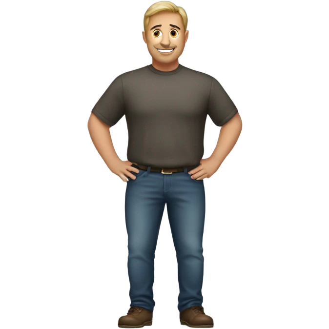 Man with big bum emoji