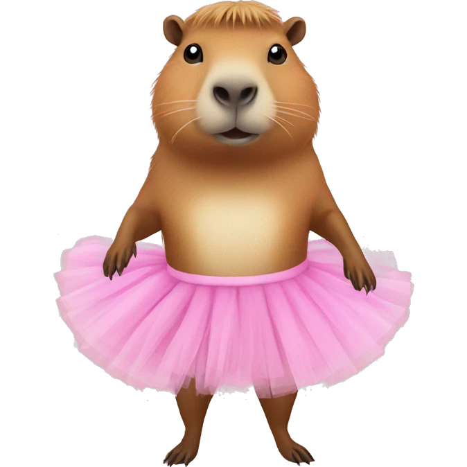 Capybara wearing a tutu  emoji