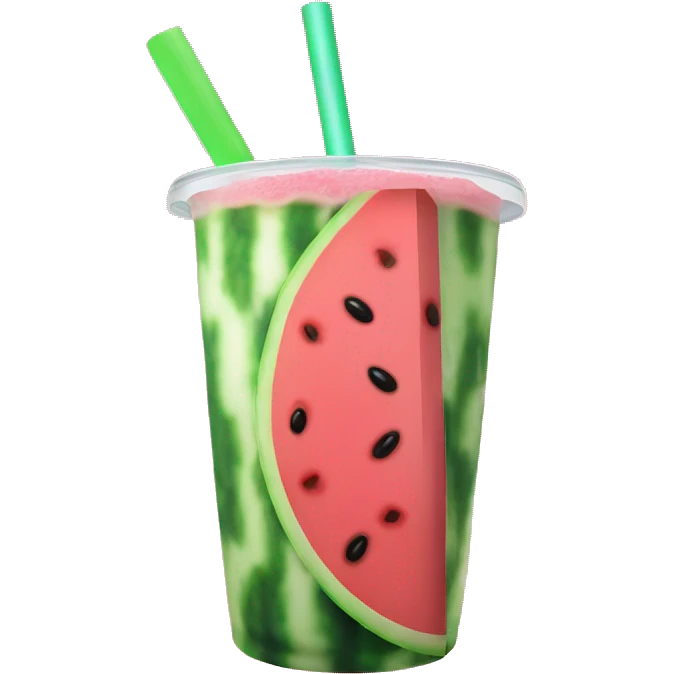Watermelon Boba tea ￼ emoji