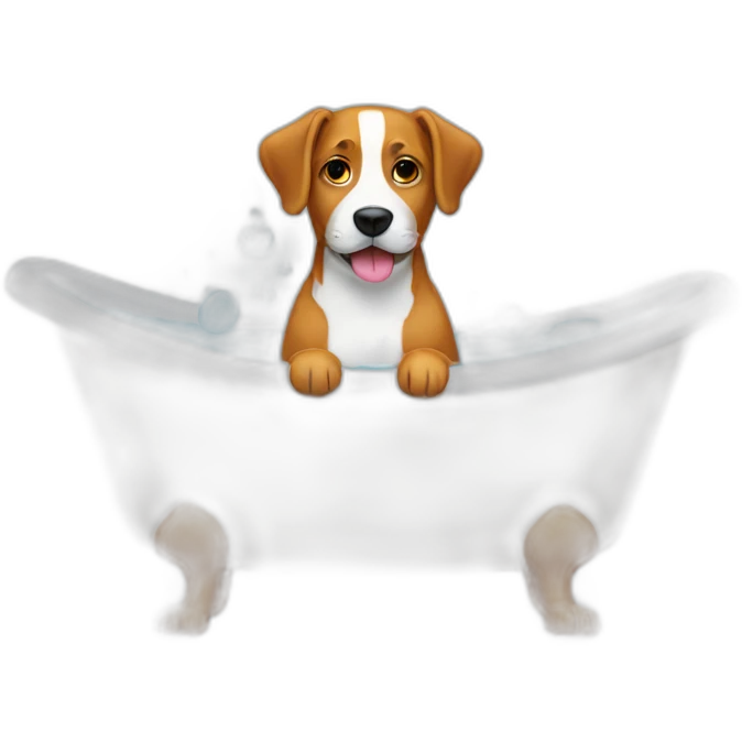 dog bath emoji