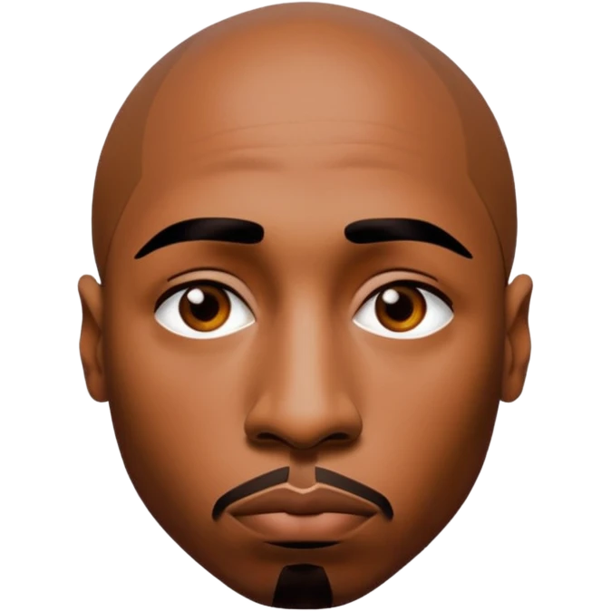 2Pac only face emoji