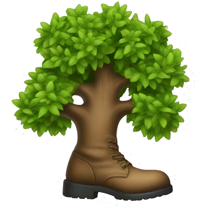 tree in boot  emoji