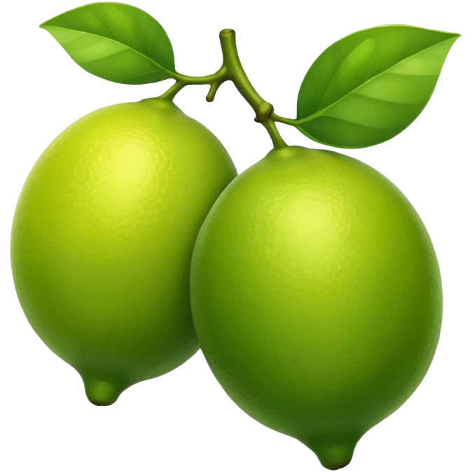 green two lemons emoji