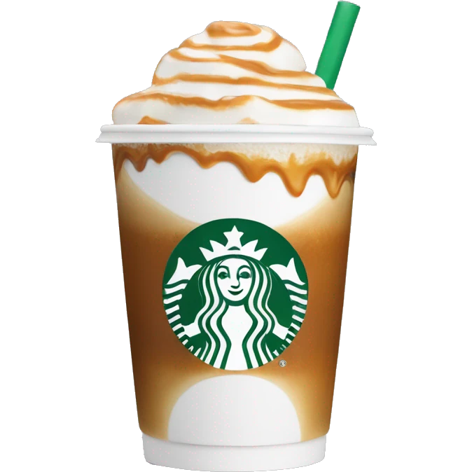 Caramel macchiato Starbucks cup emoji