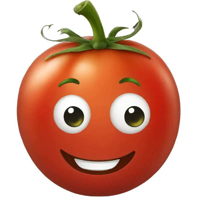 Smiling tomato emoji