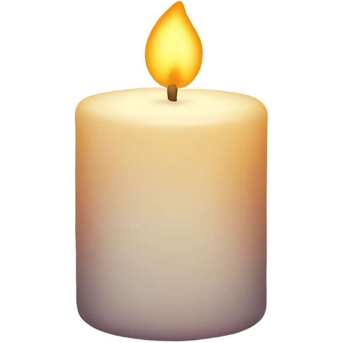  A cozy candle casting a soft glow. emoji